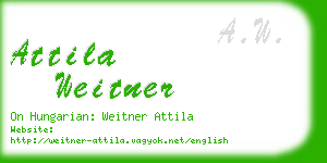 attila weitner business card